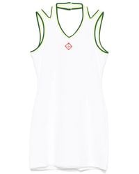 CASABLANCA - Cotton Blended Mini Dress - Lyst