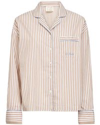 MC2 Saint Barth - Striped-Pattern Piping-Detailing Shirt - Lyst