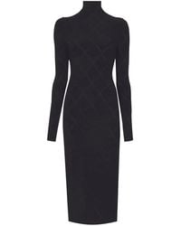 Proenza Schouler - Pointelle Diamonds-Knit High-Neck Midi Dress - Lyst