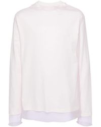 Jil Sander - T-shirt en coton à design superposé - Lyst