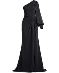 Tadashi Shoji - One-Shoulder Draped Gown - Lyst