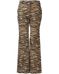 Rabanne - Pantalones rectos con estampado de tigre - Lyst