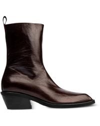 Poeve - Bottines À Bout Carré - Lyst