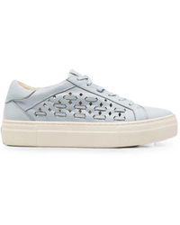 SERGIO MORETTI FIRENZE - Cut-Out Leather Sneakers - Lyst