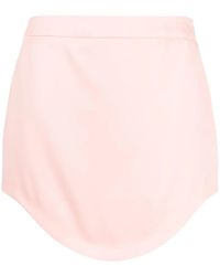 CASABLANCA - Tailored Wool Mini Skirt - Lyst