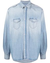 Bally - Long-Sleeve Denim Shirt - Lyst
