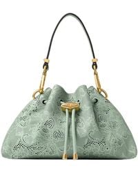Jimmy Choo - Small Cinch Perforated-Detail Shoulder Bag - Lyst