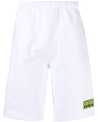KENZO - Shorts mit Logo-Patch - Lyst