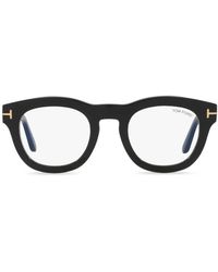 Tom Ford - Logo-Plaque Square-Frame Glasses - Lyst