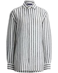Ralph Lauren - Capri Striped Linen Shirt - Lyst