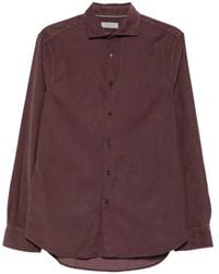 Canali - Corduroy Long-Sleeve Shirt - Lyst