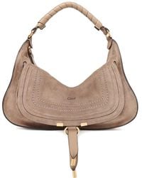 Chloé - Small Marcie Suede Shoulder Bag - Lyst