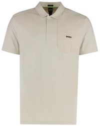 BOSS - Poloshirt Met Zak En Korte Mouwen - Lyst