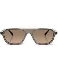 Oliver Peoples - Estin Pilot-Frame Sunglasses - Lyst