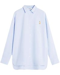 Maison Kitsuné - Lady Fox Blouse Met Borduurwerk - Lyst