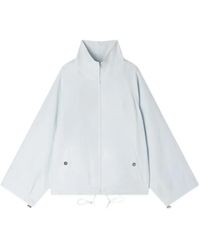 Sandro - Logo-Embroidery Funnel-Neck Jacket - Lyst