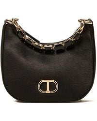 Twinset - Jewel-Embellished Crescent-Shaped Mini Bag - Lyst