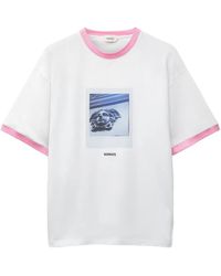 Versace - Printed Cotton-Jersey T-Shirt - Lyst