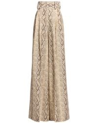 Elie Saab - Hose Mit Python-Print - Lyst