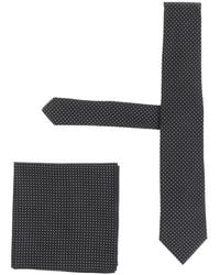 BOSS - Polka-Dot Tie And Pocket Square Set - Lyst