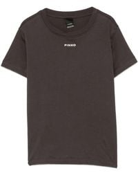 Pinko - Logo-Print Short-Sleeve T-Shirt - Lyst