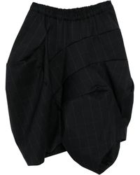 Comme des Garçons - Jupe En Laine À Coupe Mi-Longue - Lyst