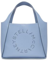Stella McCartney - Logo-perforated Faux-leather Tote Bag - Lyst