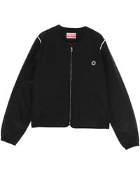 KENZO - Bloke Flower 2.0 Zip Logo Jacket - Lyst