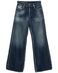 DIESEL - Jean Ample À Bords Francs - Lyst