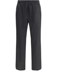 Dolce & Gabbana - Stripe-Pattern Drawstring Trousers - Lyst