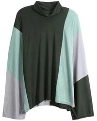 Kiko Kostadinov - Colour-Block Funnel-Neck Sweater - Lyst