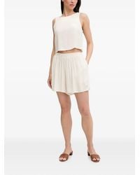 Guess - Short Taille Élastiqu À Patch Logo - Lyst