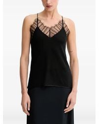 IRO - Lace V-Neck Blouse - Lyst