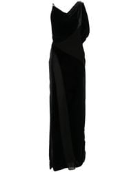 Coperni - Logo-Plaque Panelled Maxi Dress - Lyst
