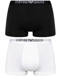 Emporio Armani - Logo-Waistband Boxers (Set Of Two) - Lyst