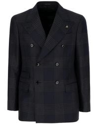 Gabriele Pasini - Double-Breasted Checked Blazer - Lyst