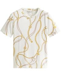 GANT - T-Shirt Met Kettingprint - Lyst