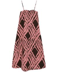 JOSEPH - Banna-Print Midi Dress - Lyst