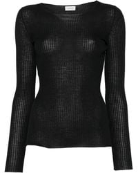 Mrz - Ribbed Wool Long-Sleeve Top - Lyst