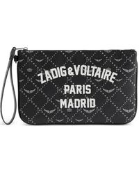 Zadig & Voltaire - X St Barth Logo-Print Clutch Bag - Lyst