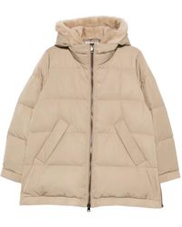 Lou Andrea - Hooded Zip-Fastening Coat - Lyst