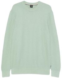 BOSS - Pull En Maille Texturée - Lyst