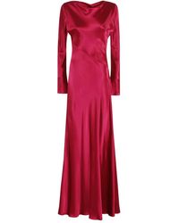 Alberta Ferretti - Bias-Cut Maxi Dress - Lyst