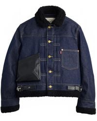 Sacai - X Levi's Panelled Denim Jacket - Lyst