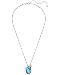 Swarovski - Pop Swan Crystal-Embellished Necklace - Lyst