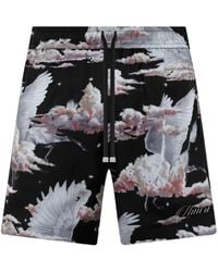 Amiri - Shorts pigiama con stampa - Lyst