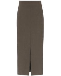 Paul & Shark - Front-Slit Pencil Midi Skirt - Lyst