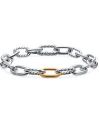 David Yurman - Pulsera de cadena DY Madison de 8.5 mm en oro amarillo de 18 ct y plata de ley - Lyst