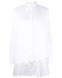JW Anderson - Crystal-embellished Cotton Shirtdress - Lyst