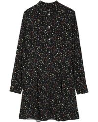 Paul Smith - Floral-Print Stripe-Detail Dress - Lyst